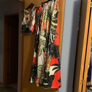 Floral Multicolor Women's Dress